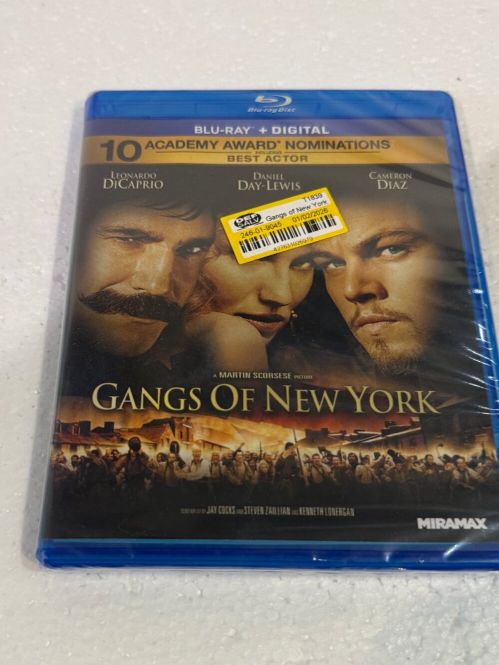 Gangs of New York (Blu-ray Disc, 2011) Brand New and Sealed